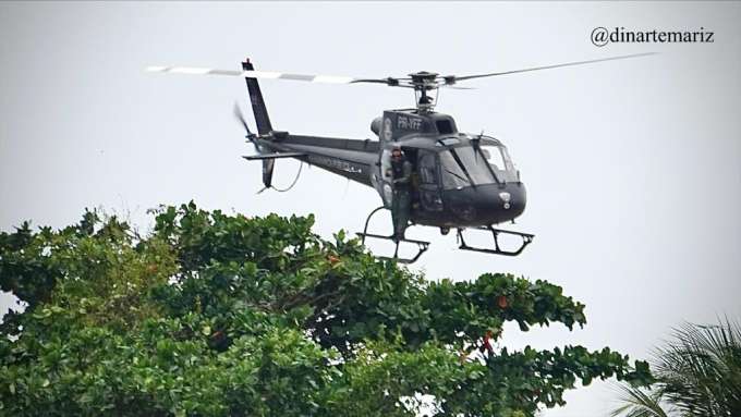 [VIDEO] Helicóptero Potiguar 01 sobrevoa Mãe Luiza: vai ter operação lá