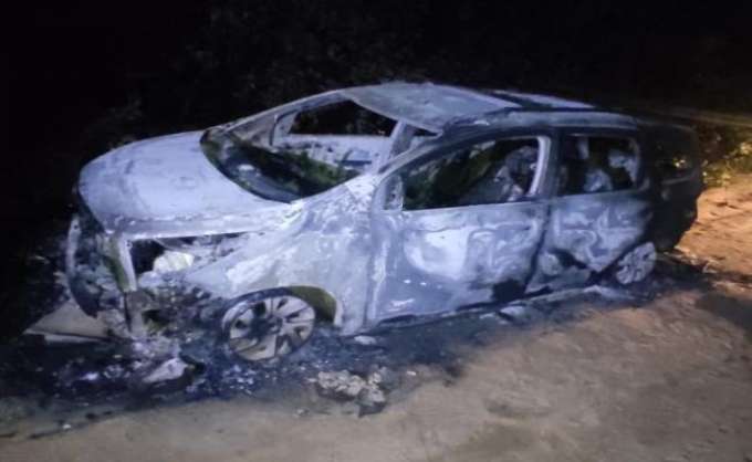 [VÍDEO] Corpo é encontrado carbonizado dentro de veículo em Nísia Floresta
