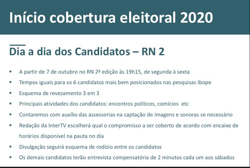 InterTV Cabugi não vai fazer a cobertura da campanha de Jean-Paul