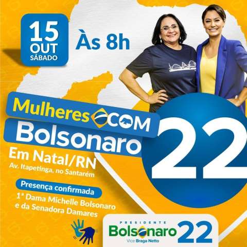 Michele e Damares Alves farão motociata só com mulheres no RN