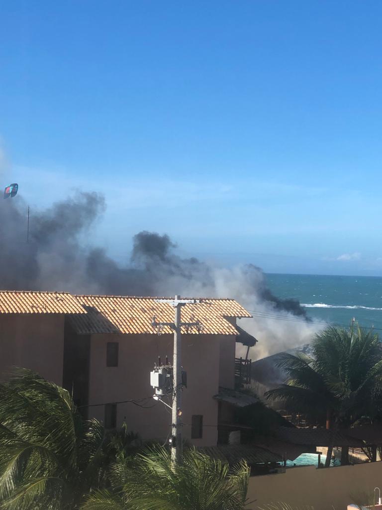 Fogos de artifícios causaram incêndio no Resort Praia Bonita. Áudio afirma: 