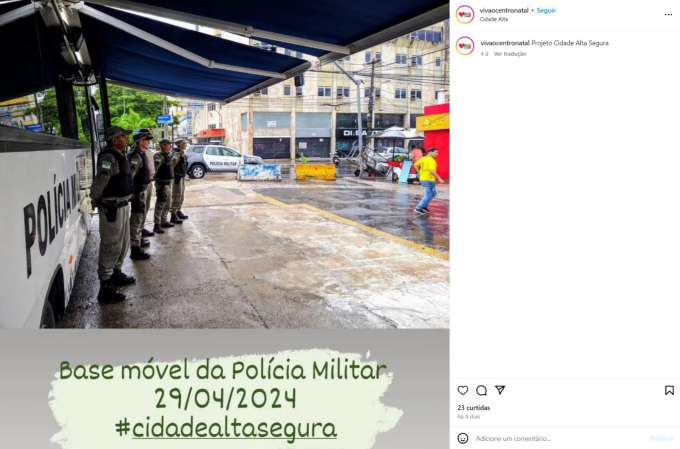 [VIDEO] Um dia depois de divulgar patrulhamento na Cidade Alta, PM não vê furto no meio da rua, a luz do dia