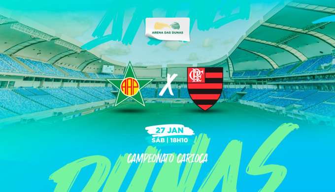Jogo entre Flamengo x Portuguesa-RJ na Arena das Dunas já ultrapassa a marca de 21 mil ingressos vendidos