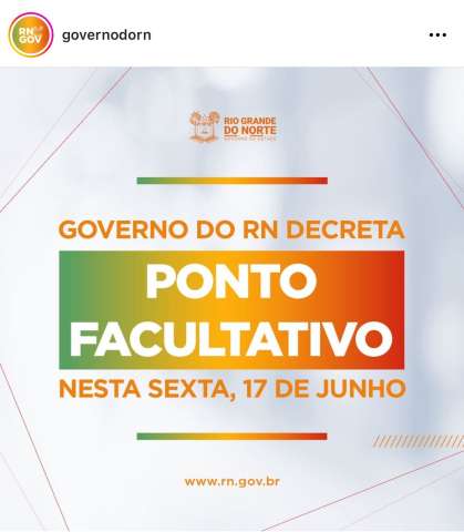 Viva a preguiça: Governo do Estada decreta ponto facultativo para sexta-feira