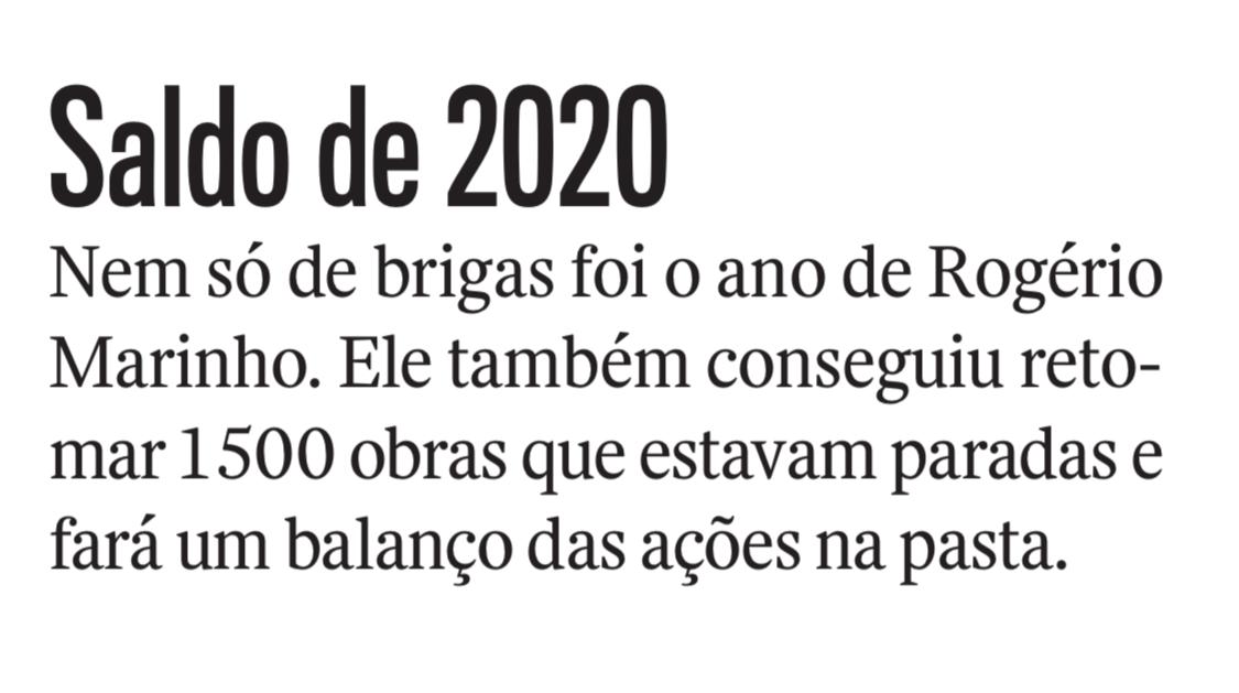 1.500 obras de Rogério Marinho