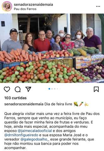 Cenoura 🥕, maçã 🍎, mamão, Zenaide e Jaime