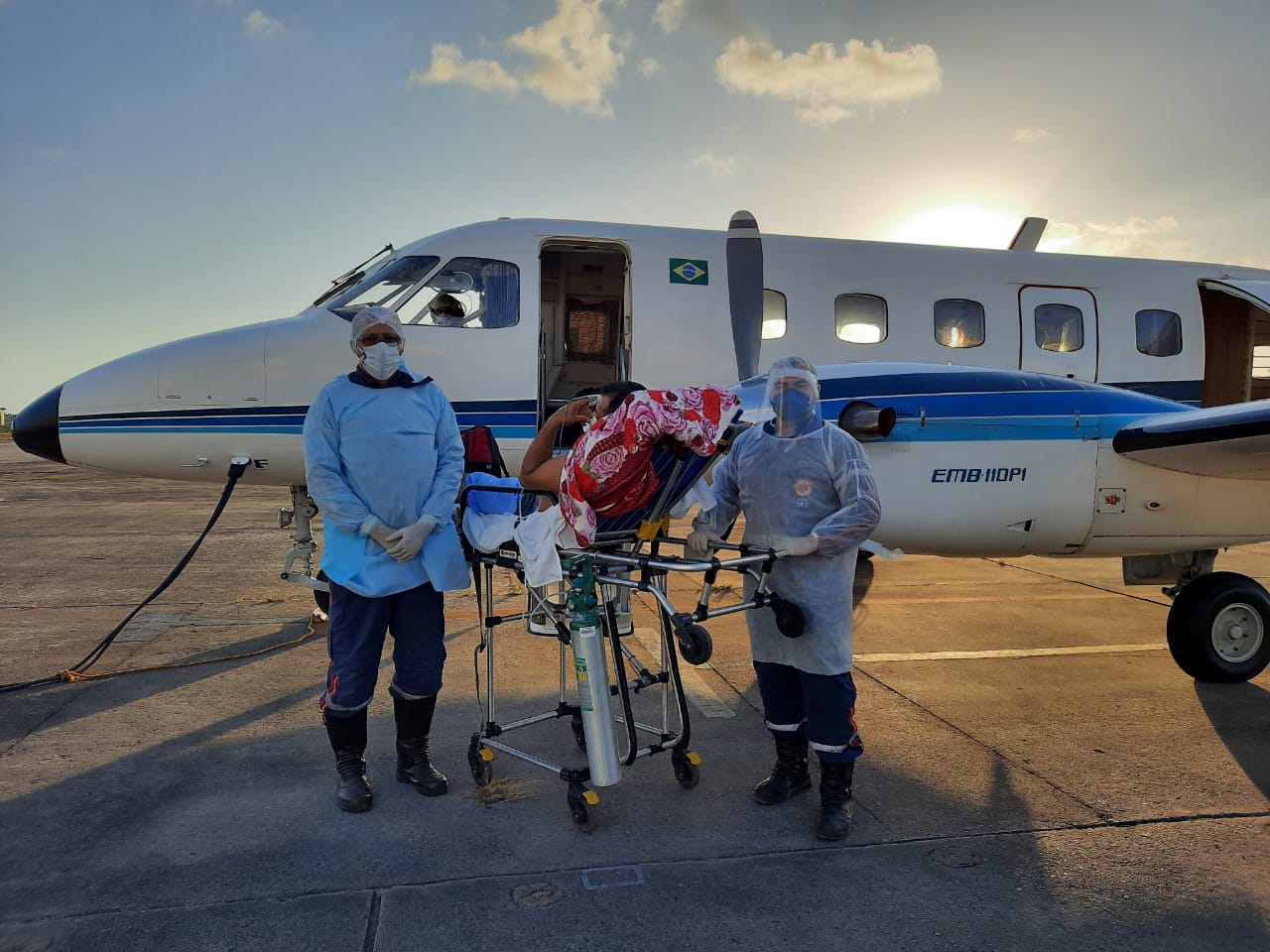 Pacientes são transferidos para Mossoró via aérea