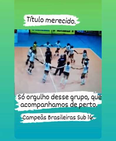 Seleção do RN conquista campeonato brasileiro feminino de vôlei sub 16