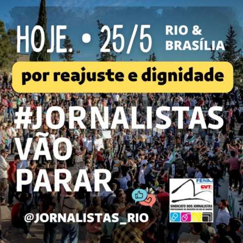 Greve dos jornalistas: Vou trabalhar uma hora a mais