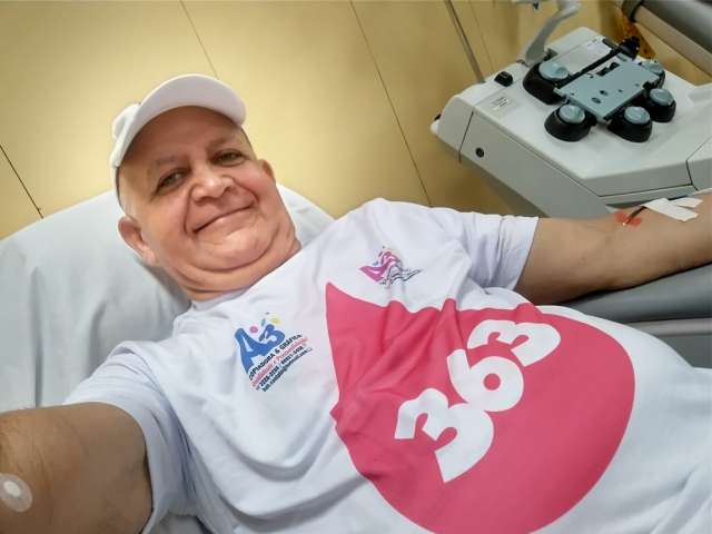 Morando em Natal, carioca celebra 363 doações de sangue no dia mundial do doador