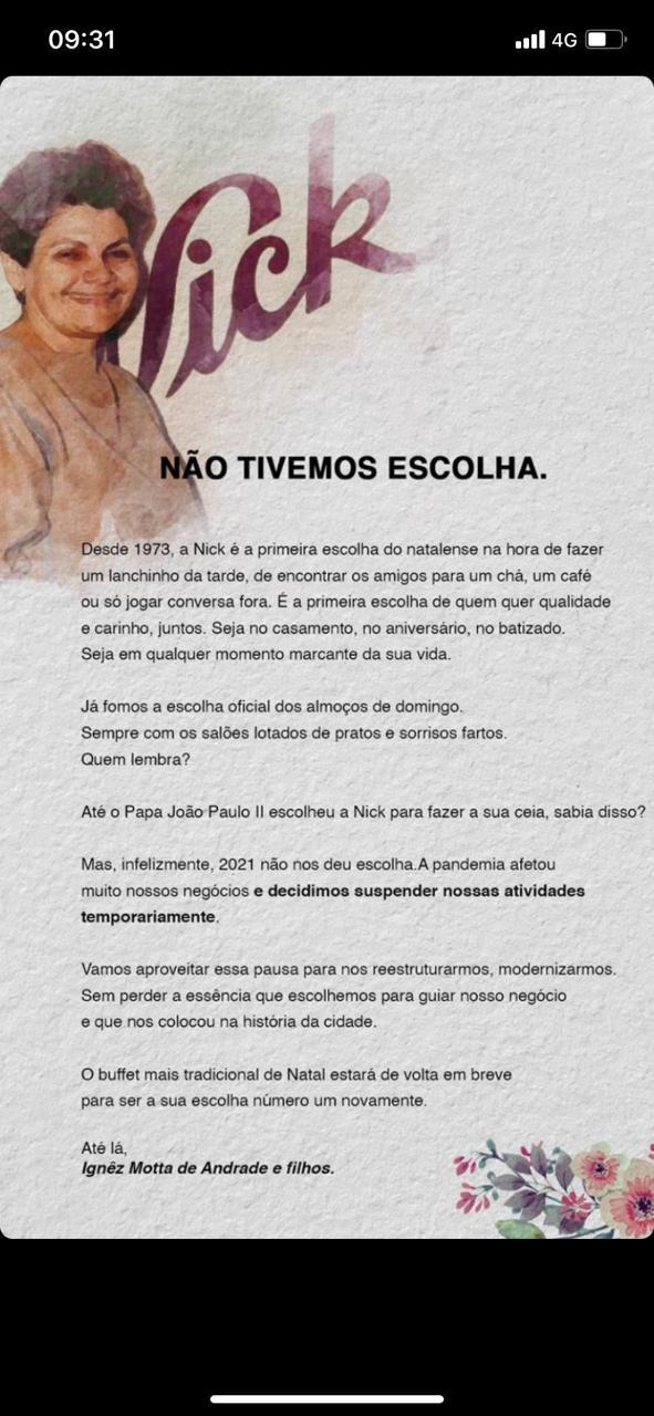 Tristeza: A Nick suspende as atividades