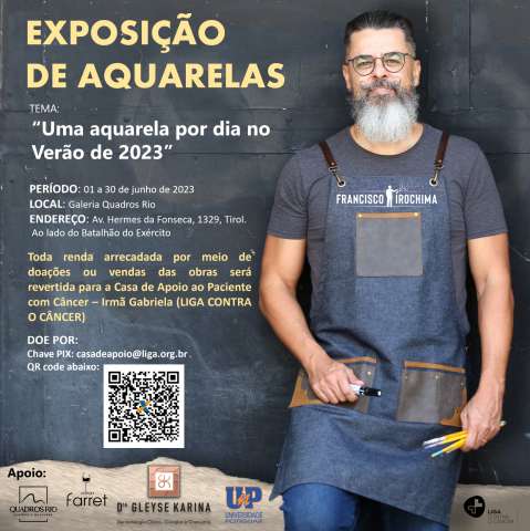 Médico promove exposição com quadros retratando o veraneio em Pirangi