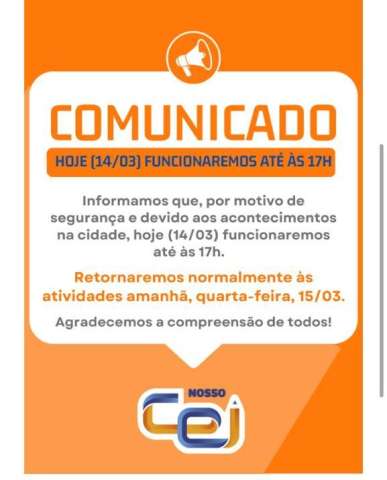 Escolas encerram aulas mais cedo devido aos ataques