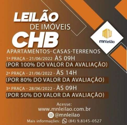Mais de 100 imóveis da CHB vão à leilão nesta terça-feira (28)