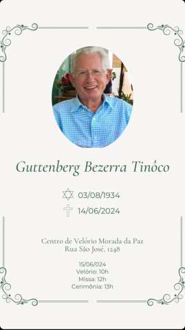 Morre o empresário Gutemberg Tinoco
