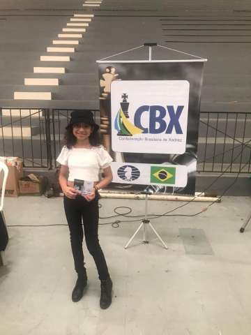 Aluna Aplicada é campeã estadual de Xadrez no estilo rápido - Sub 10
