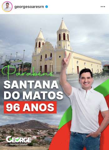 Gastando dinheiro do povo em Portugal, George Soares parabeniza Santana do Matos