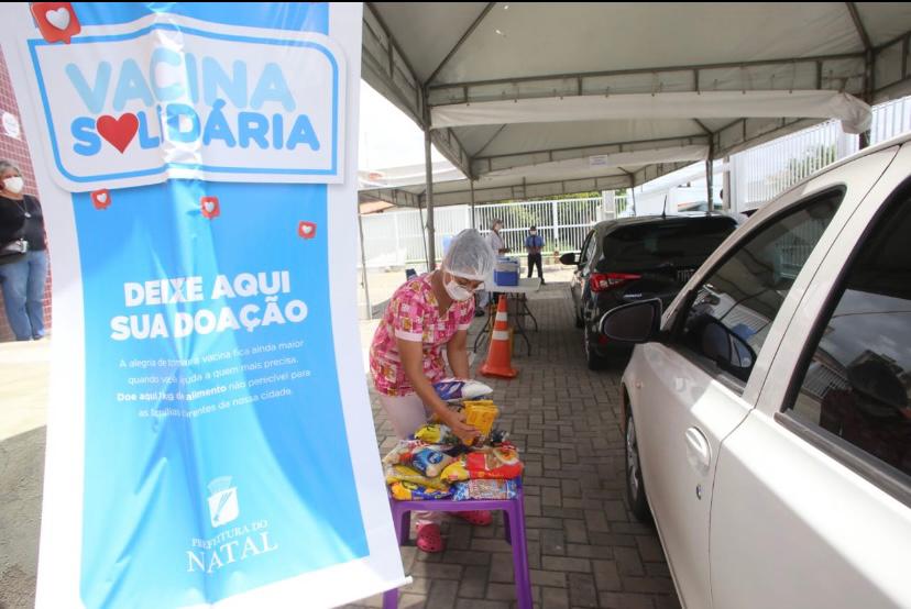 Campanha Vacina Solidária atinge primeira tonelada em arrecadação de alimentos