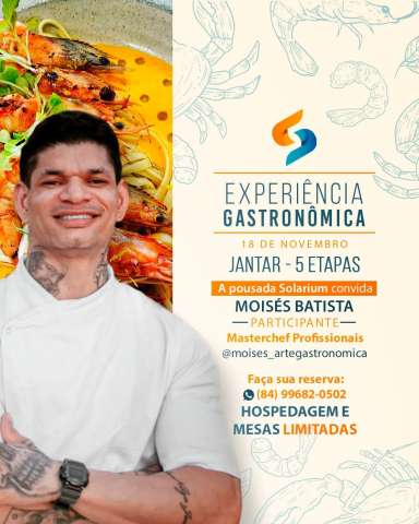 Pousada em São Miguel do Gostoso promove experiência gastrônomica com ex-participante do Masterchef
