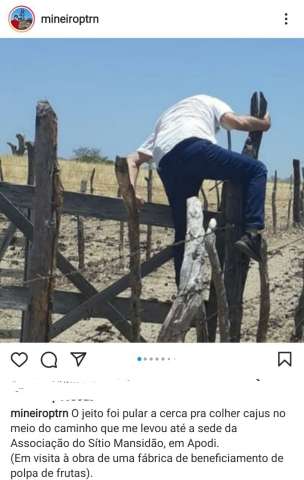 Mineiro pulando a cerca