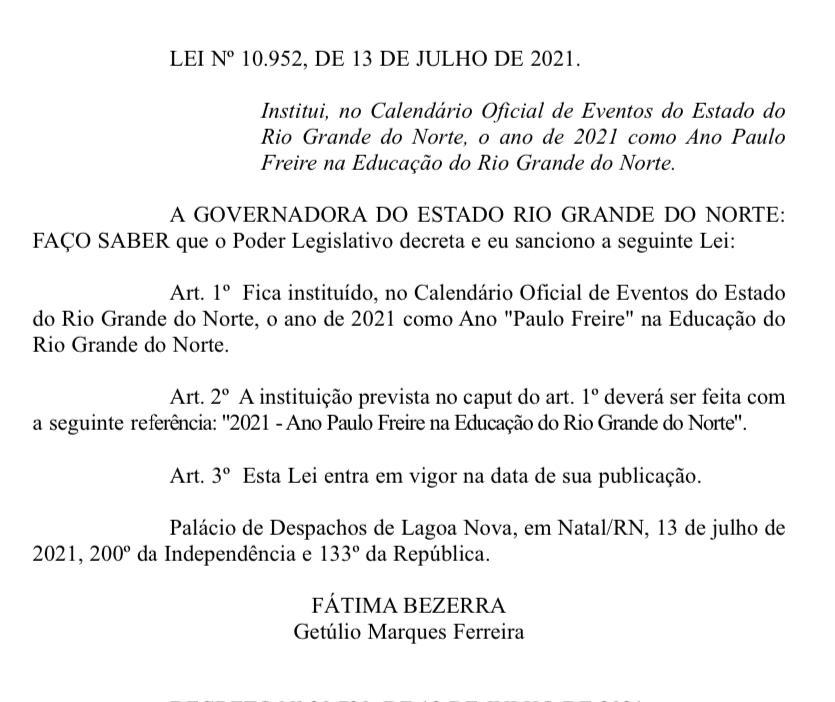 Agora vai: Ano Paulo Freire
