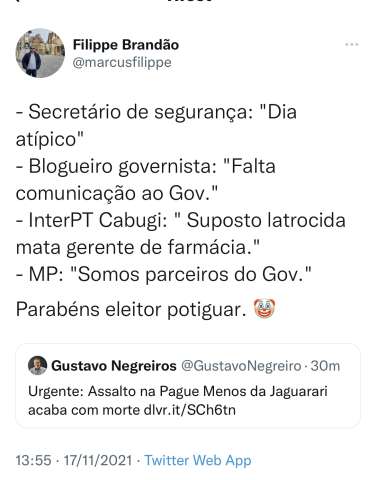 O comentário perfeito de um leitor