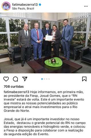 Fátima inventa agenda em São Paulo para ir ao casamento de Lula