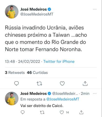 Deputado propõe que o RN invada Fernando de Noronha