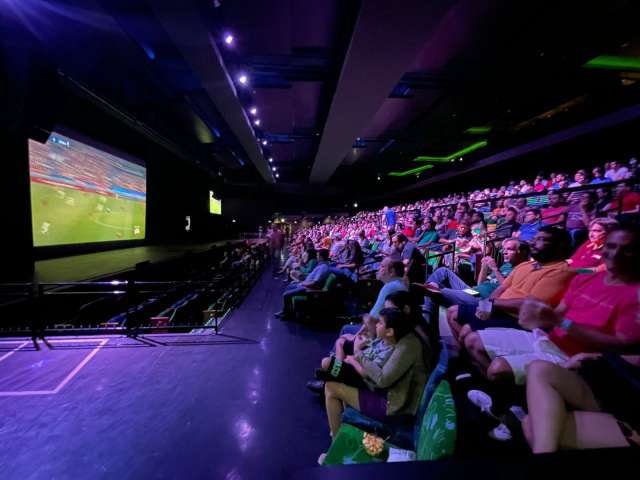 Nordestão lota teatro na final da Champions League transmitida pela TV Ponta Negra