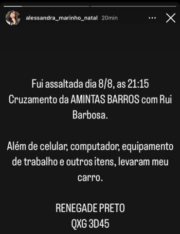 Secretária-adjunta da Semurb é vítima da 