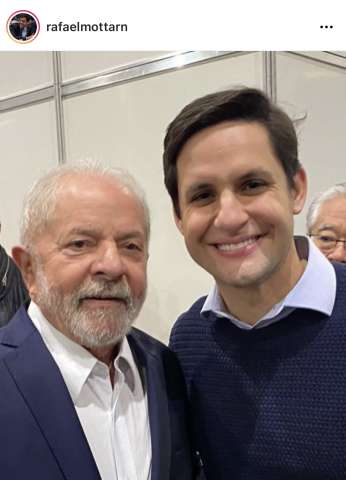 Rafael Motta com Lula