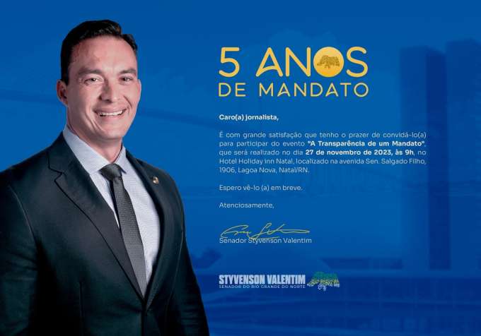 Styvenson faz evento para prestar contas dos 5 anos de mandato