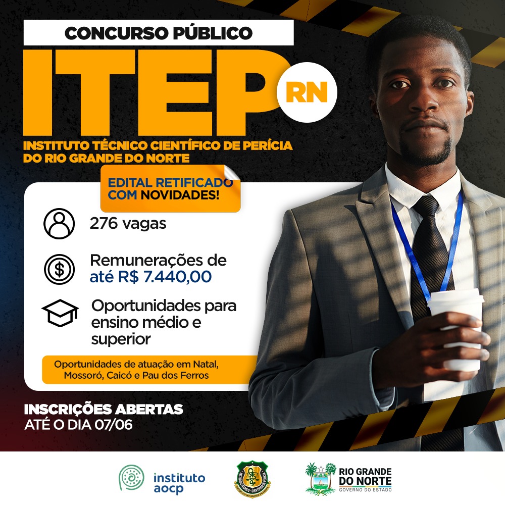 Governo muda edital de concurso do Itep