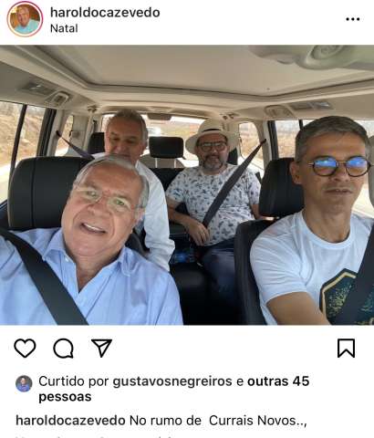 Haroldo Azevedo começa a percorrer o RN com Girão, Coronel Azevedo e Jerônimo do Sertão