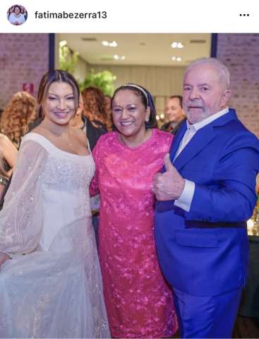 A foto de Fátima no casamento do ex-apenado