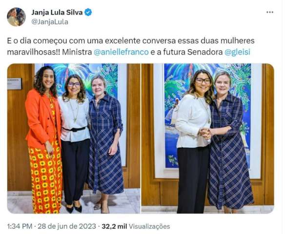 Janja cassou Moro