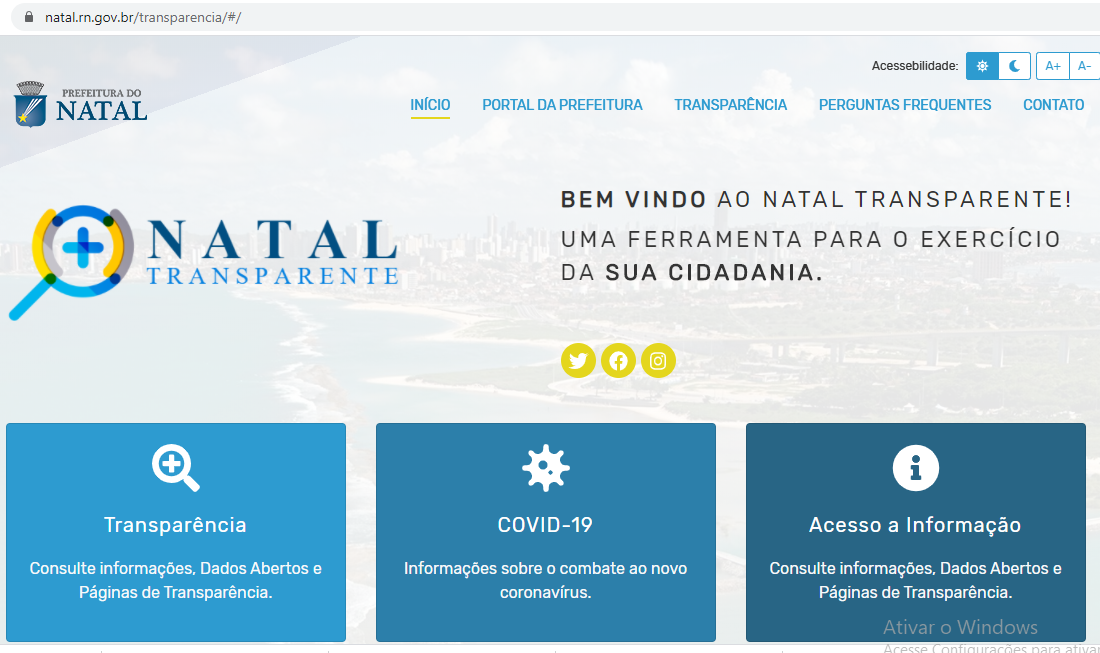 Portal da Transparência de Natal recebe pontuação máxima do MPRN