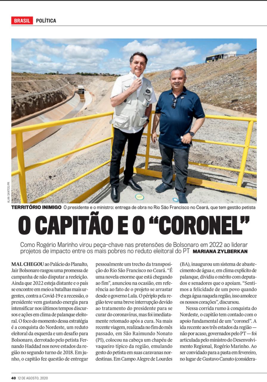 Veja destaca: Como Rogério Marinho virou peça-chave para Bolsonaro no Nordeste