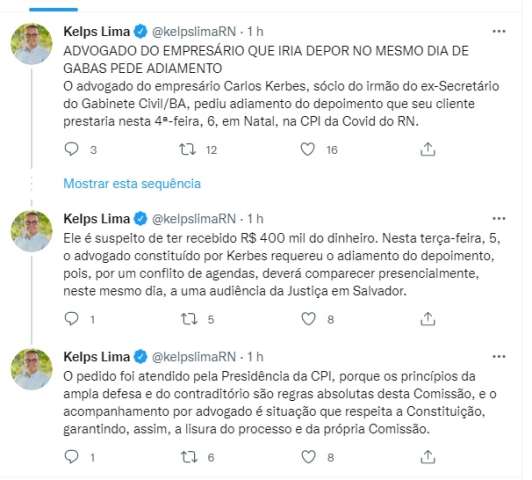 Respiradores: Empresário suspeito de receber R$ 400 mil pede adiamento de depoimento da CPI