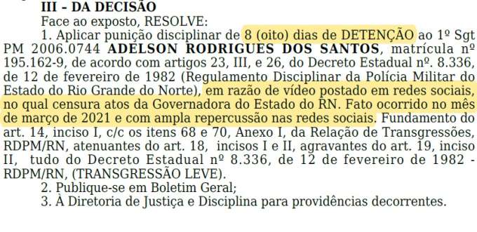 Ditadura de Fátima: Governadora manda prender policial por causa de críticas em rede social