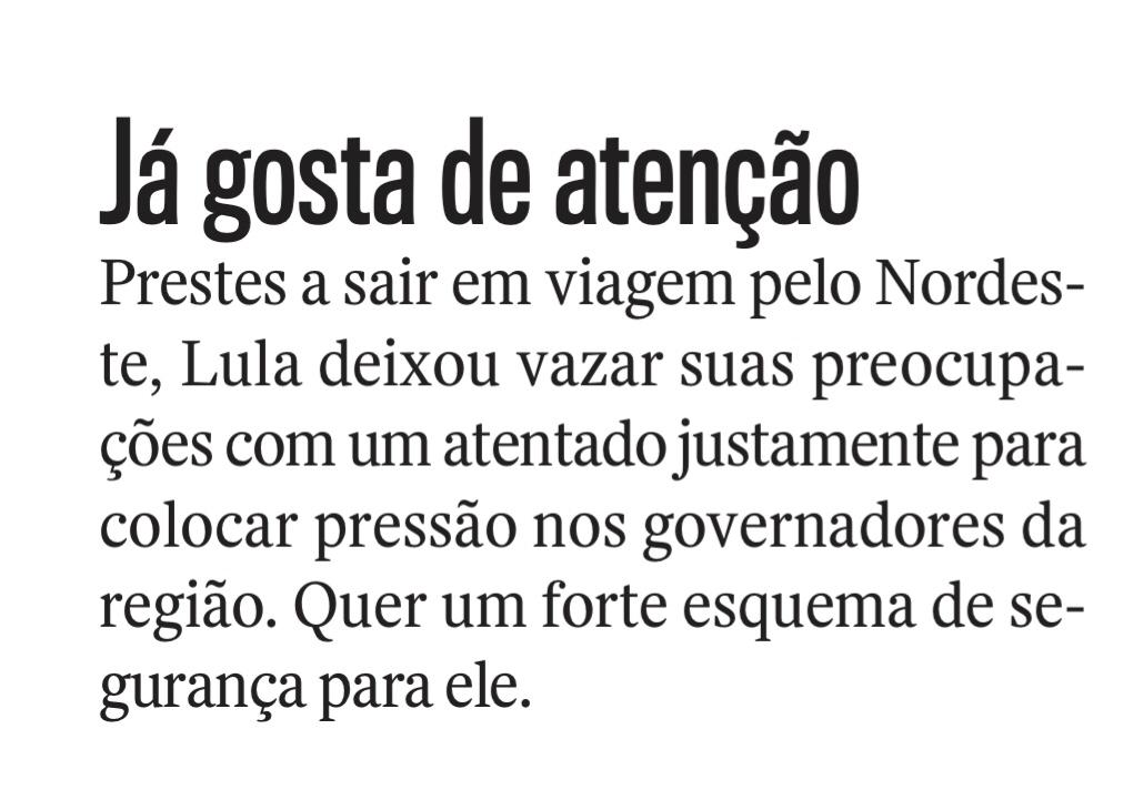 Lula quer segurança