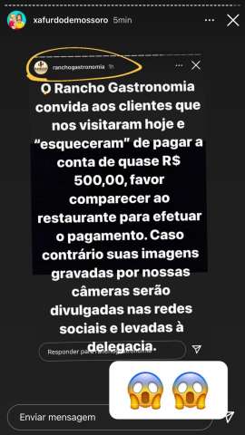 Restaurante em Mossoró usa rede social para cobrar caloteiros