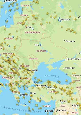 Espaço aéreo vazio