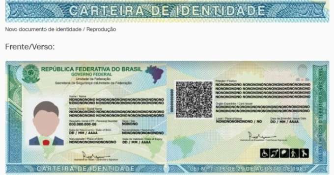 Nova Carteira de Identidade começa a ser emitida nesta terça-feira (26)