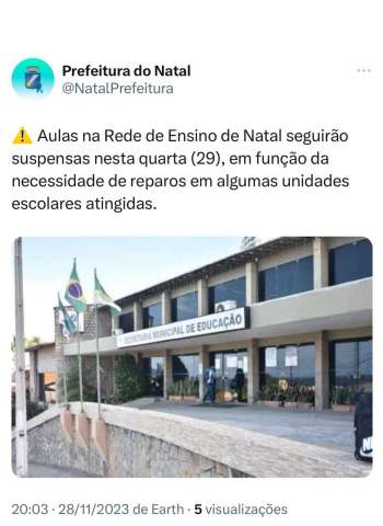 Aulas continuam suspensas nesta quarta-feira