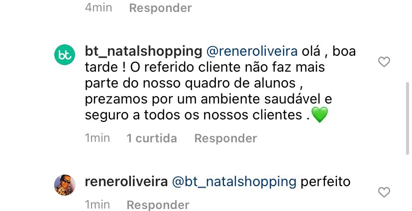 Academia anuncia expulsão de aluno