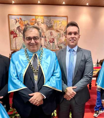 Presidente Eriko Jácome representa CMN na posse do prefeito Álvaro Dias na ANRL