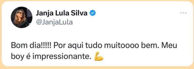 ”Presidenta interina” divulga quadro de saúde do marido