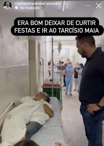 Styvenson desafia Fátima: “Era bom deixar de curtir festas e ir ao Tarcísio Maia”