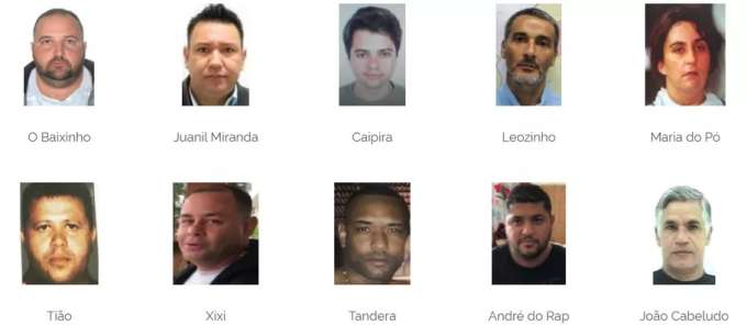 Xixi, Caipira e Maria do Pó: os 10 criminosos mais procurados do país